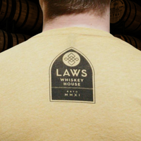 Laws 'Whiskey Church' Tee - Gold/Black